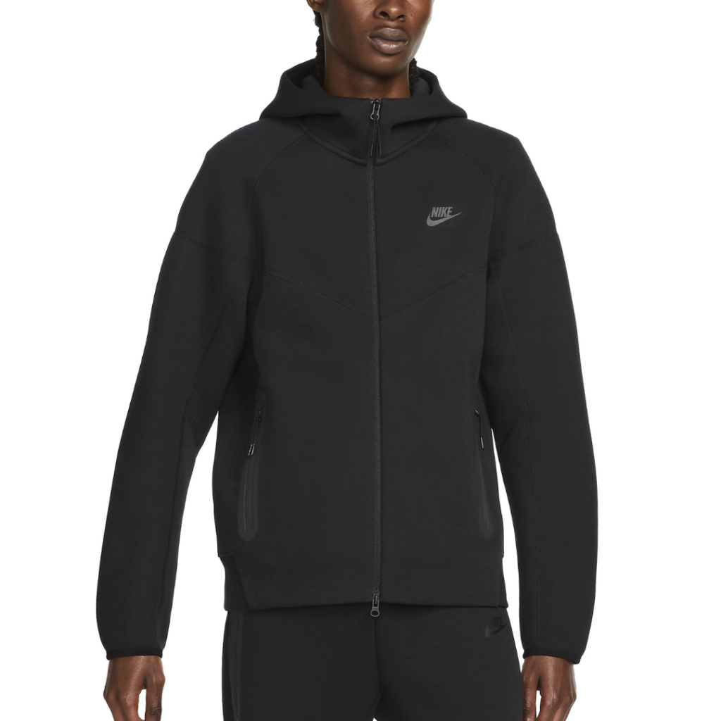 Nike Felpa con Cappuccio Sportswear Tech Fleece - Black