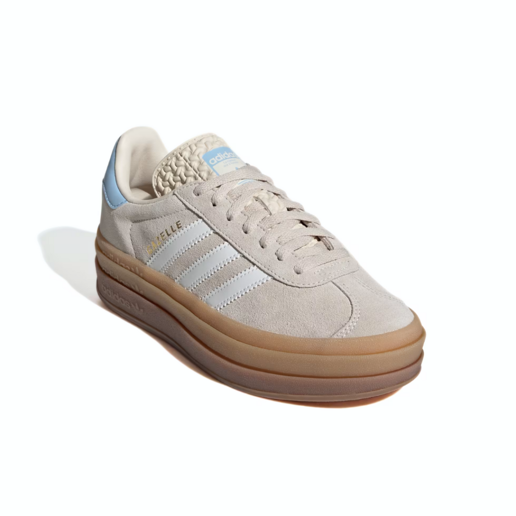 Adidas Gazelle Bold J - Wonder White/Cloud White/Clear Sky - immagine 2