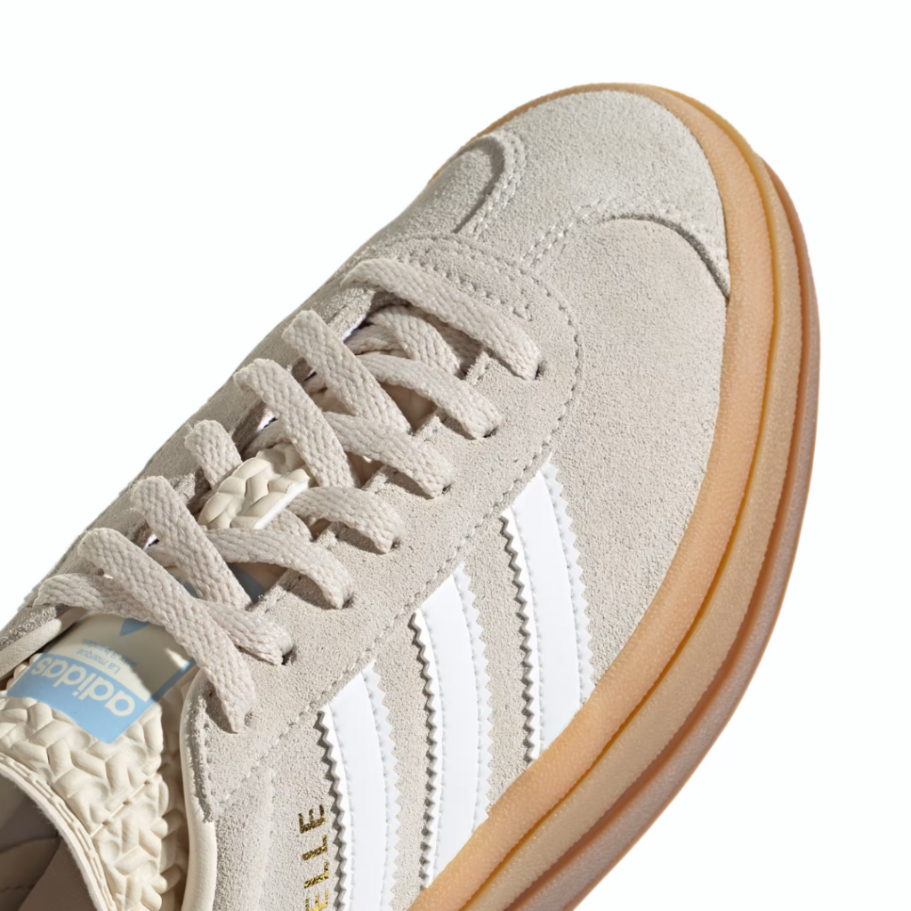 Adidas Gazelle Bold J - Wonder White/Cloud White/Clear Sky - immagine 3