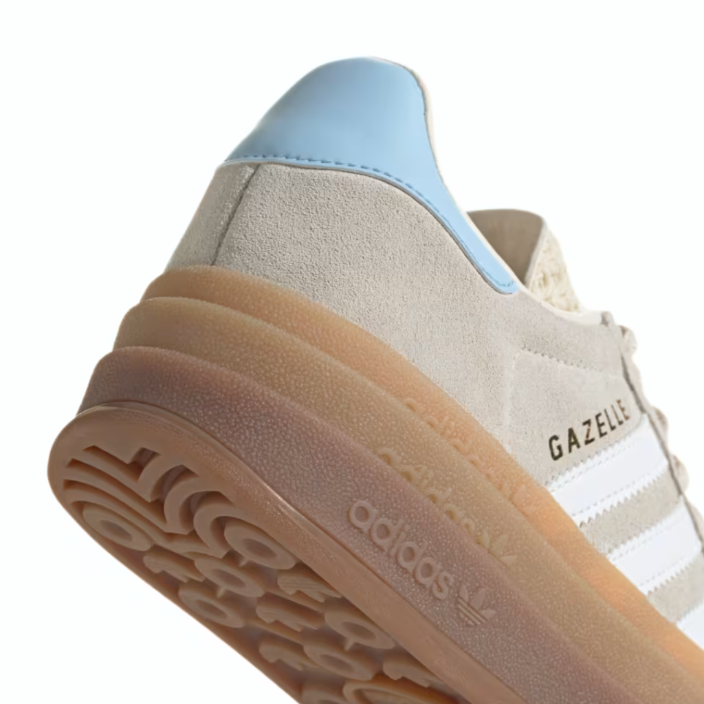 Adidas Gazelle Bold J - Wonder White/Cloud White/Clear Sky - immagine 5