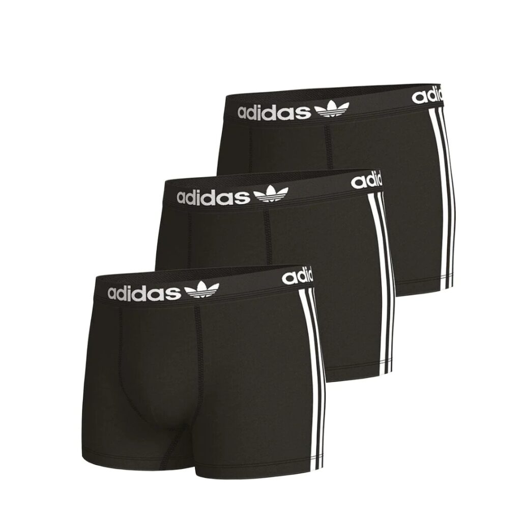 Adidas Culotte Comfort Flex Cotton 3-Stripes (3 pack) - Black - immagine 2