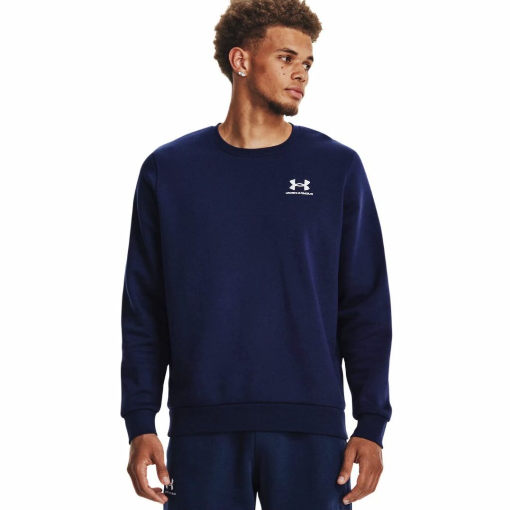 Under Armour Felpa Icon Fleece - Midnight Navy/White