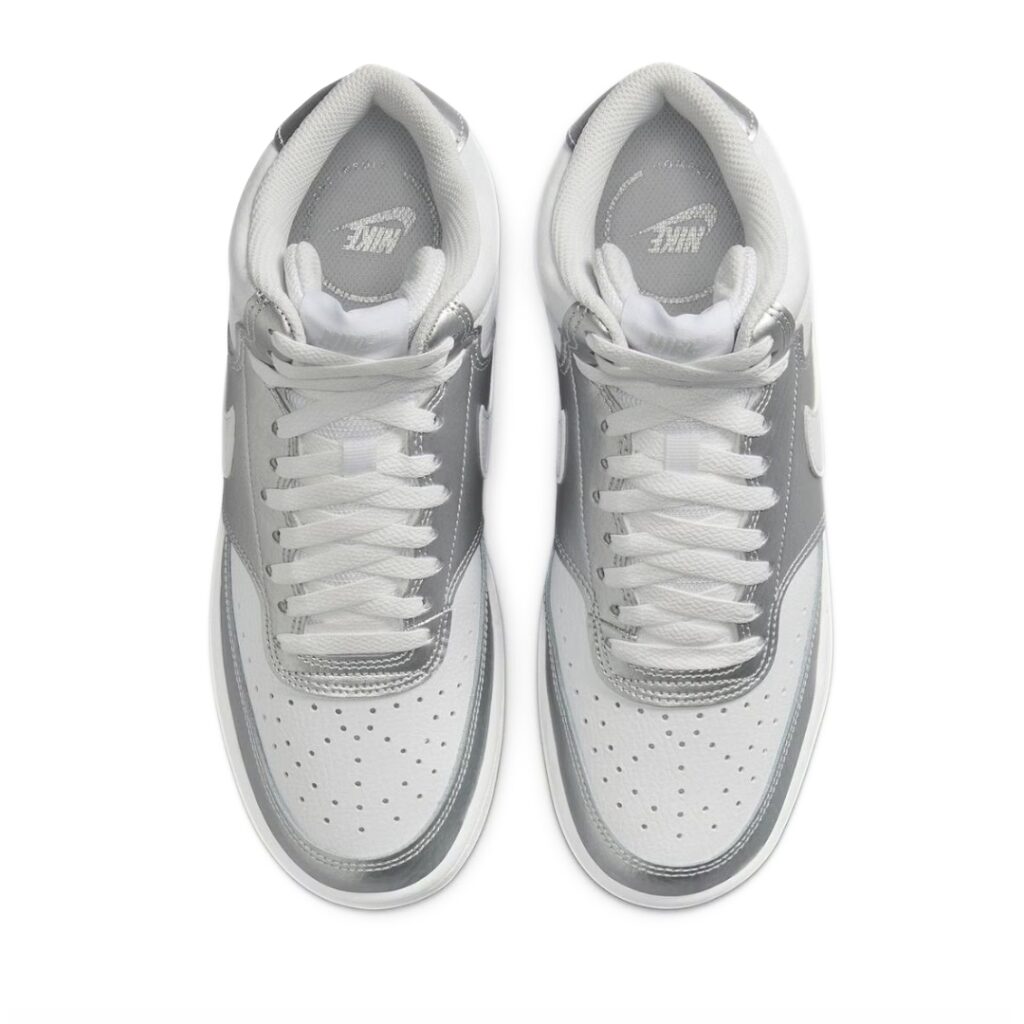 Nike Court Vision Mid - White/Metallic Silver - immagine 5